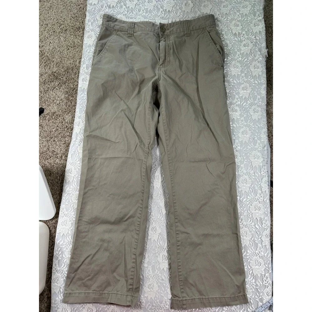 The North Face Mens Chino Pants Khaki Tan Straight Leg 34 Short Gorpcore Hiking